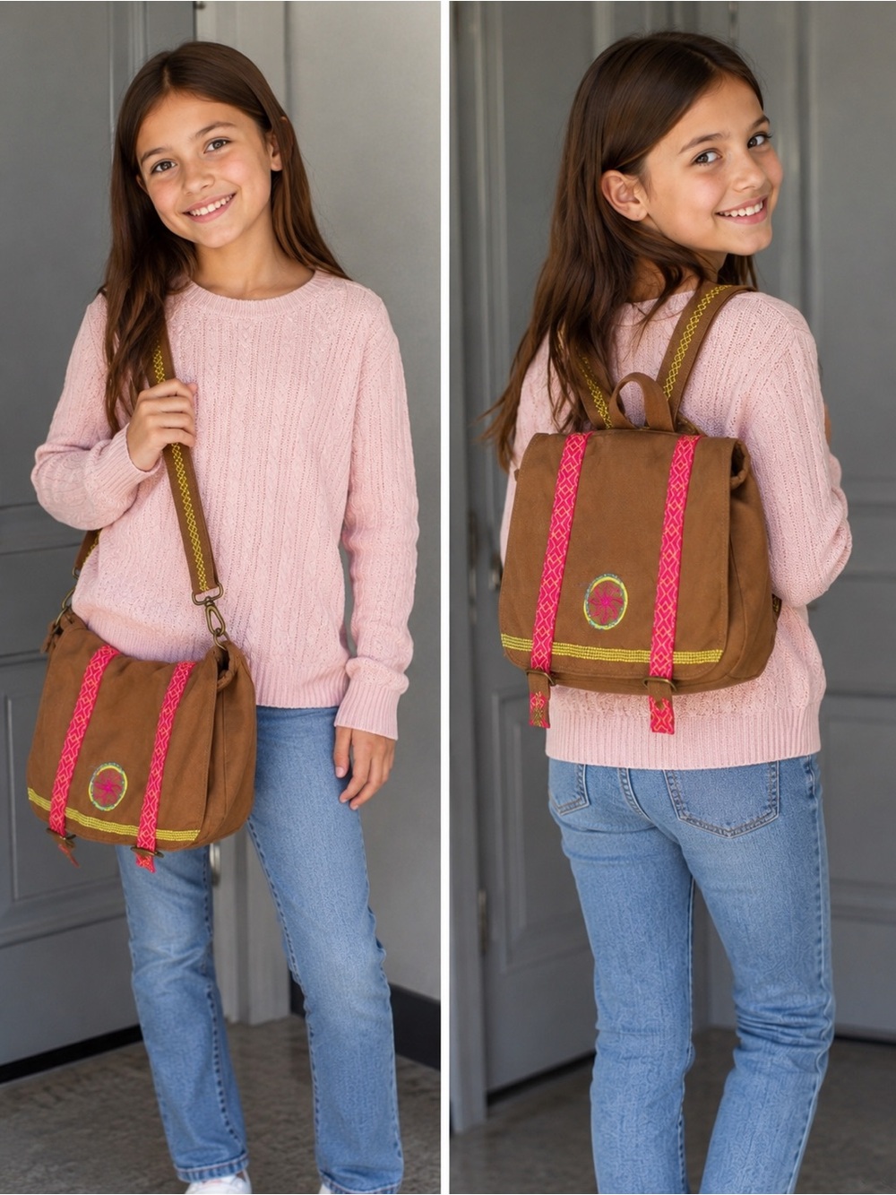 American Girl Lea Clark Convertible Crossbody Backpack Bag